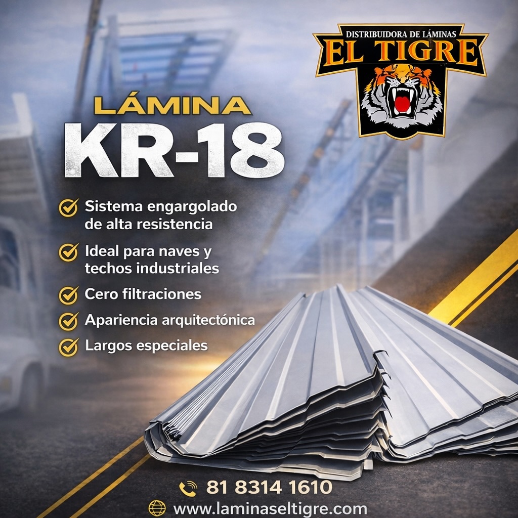 Instalacion de lamina KR-18 en nave industrial